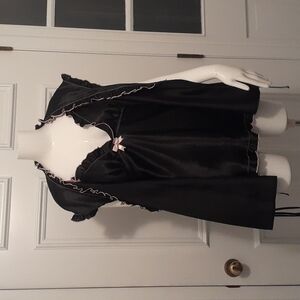 Seductive Wear Cinema Etoile Satin Two Piece Kimono/Chemise Set SIZE M